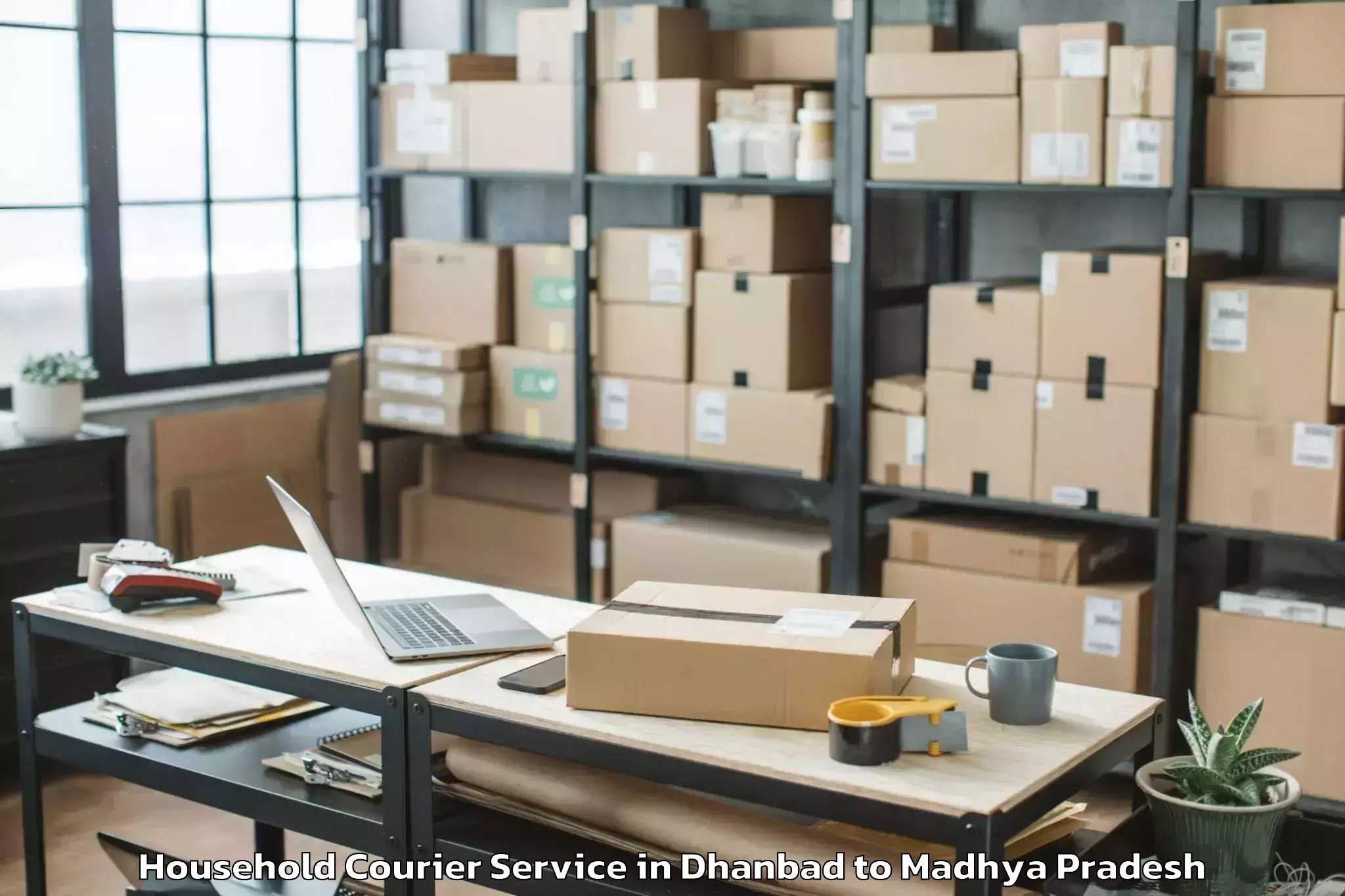 Easy Dhanbad to Bhavra Household Courier Booking